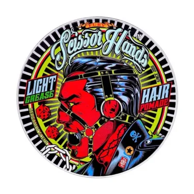 Fury professional men's pomade by Scissor Hands with flexible hold and shine.