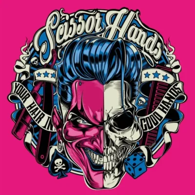 Бренд Scissor Hands — логотип чоловічої косметики для волосся та бороди