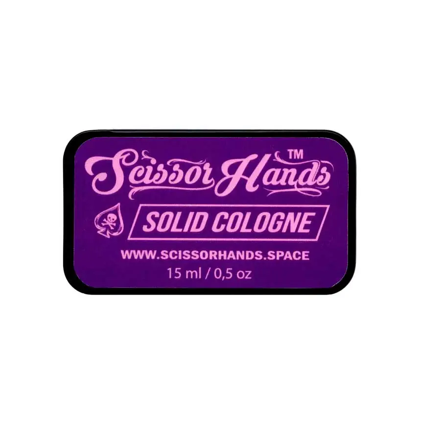 Твердий одеколон Purple від Scissor Hands з нотами грейпфрута, винограду та м’яти