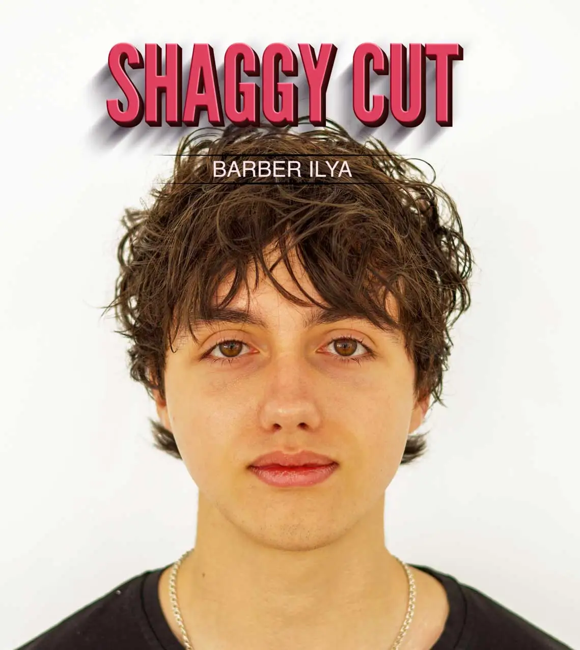 Чоловіча зачіска Shaggy Cut із рваною текстурою та природним об'ємом волосся після укладки за допомогою Liquid Wax від Scissor Hands.